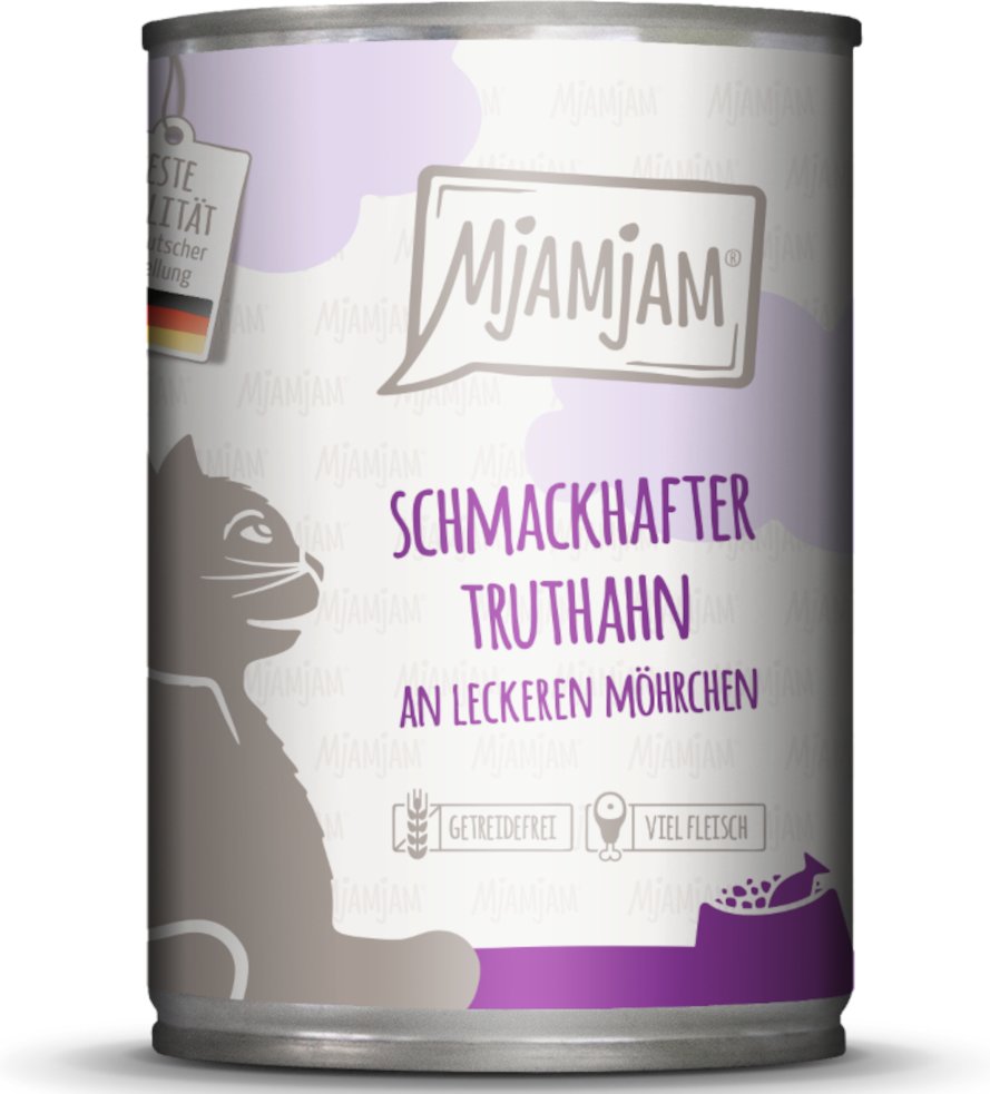 MjAMjAM 6 x 400 g - schmackhafter Truthahn an leckeren Möhrchen