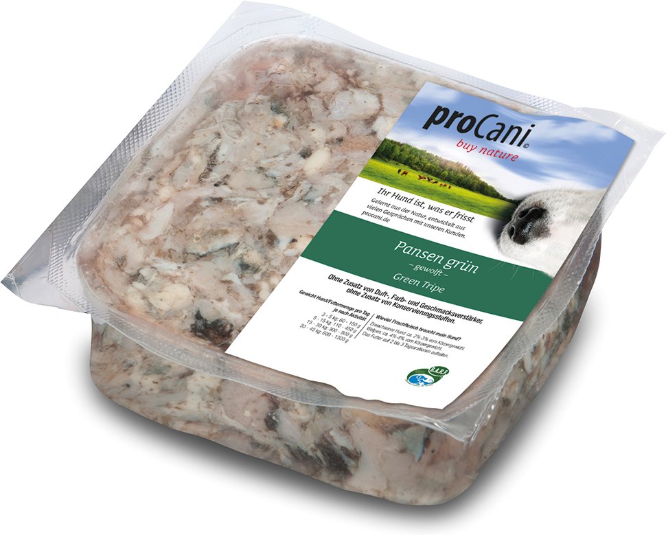 proCani buy nature Pansen grün - 22 x 500 g