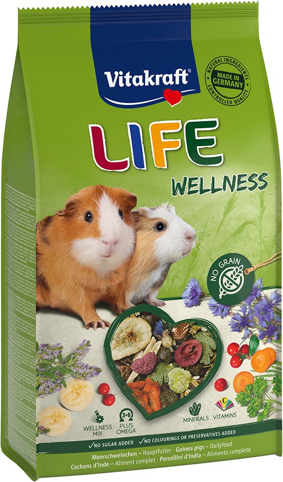 Vitakraft Life Wellness Meerschweinchen - Sparpaket: 5 x 600 g