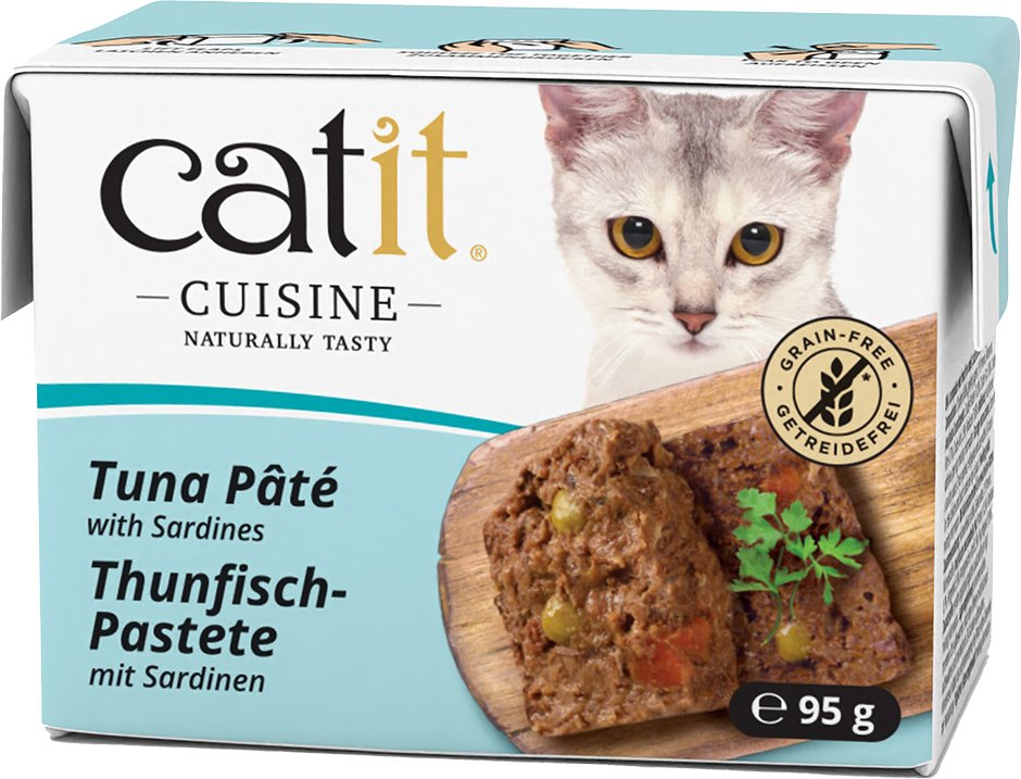 Sparpaket Catit Cuisine Pastete 24 x 95 g - Thunfisch mit Sardinen