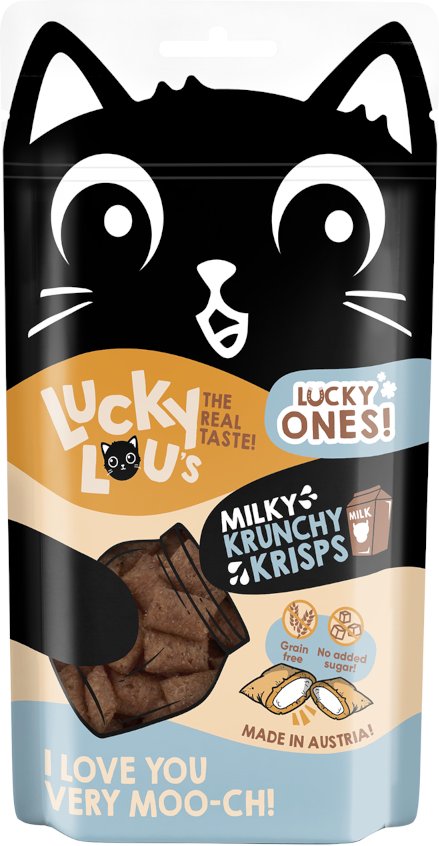 Lucky Lou Krunchy Krisps - Sparpaket: Milch (6 x 60 g)