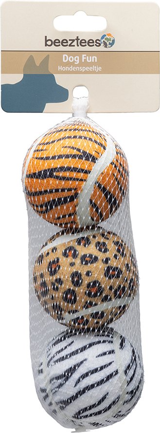 beeztees Hundespielzeug Dschungelbälle - 3 x Ø 6,5 cm