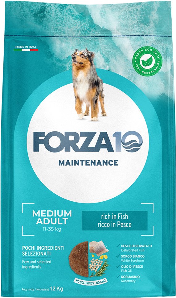 Forza 10 Medium Maintenance mit Fisch - Sparpaket: 2 x 12 kg