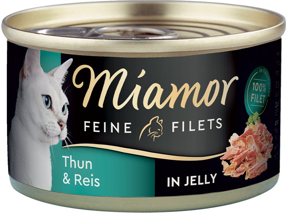 Sparpaket Miamor Feine Filets 24 x 100 g - Thunfisch & Reis