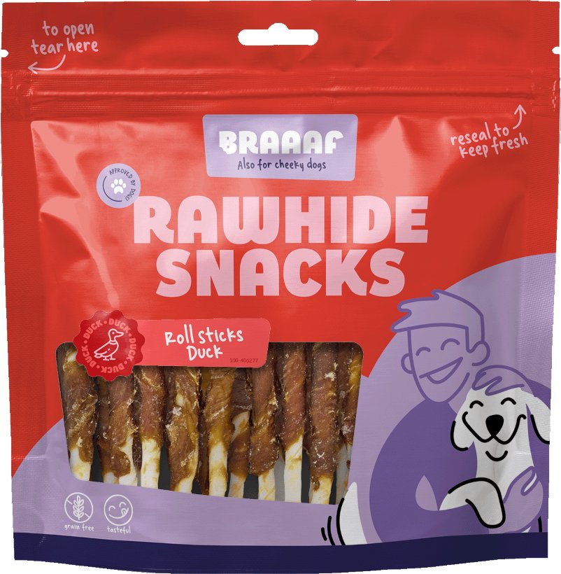 Braaaf Roll Sticks Ente - 12,5 cm (30 Stück)