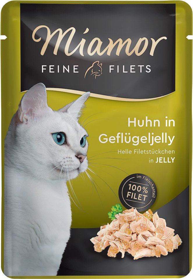 Sparpaket Miamor Feine Filets 24 x 100 g - Huhn in Geflügeljelly