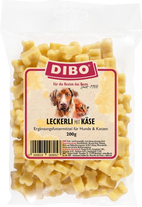 DIBO Leckerli mit Käse - Sparpaket: 3 x 200 g