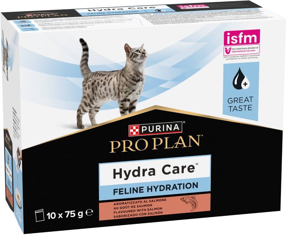 PURINA PRO PLAN Feline Hydra Care - mit Lachs-Geschmack (10 x 75 g)