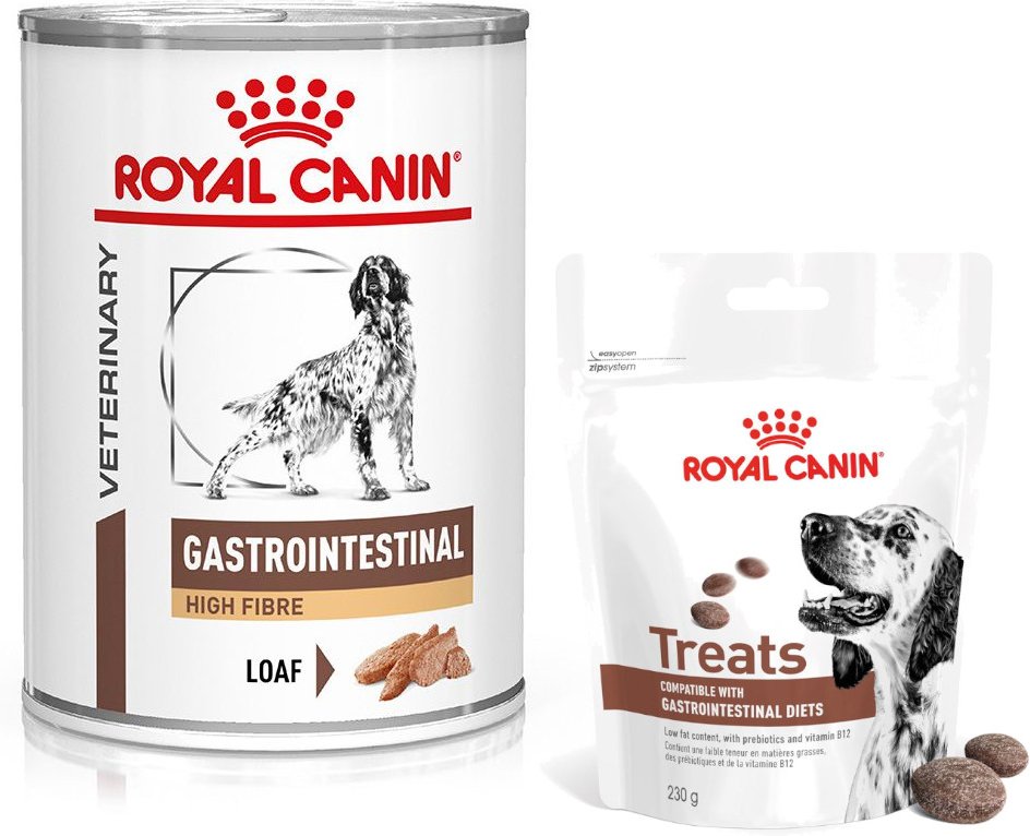 Royal Canin Veterinary Canine Gastrointestinal + 230 g Snack gratis! - High Fiber Mousse (12 x 410 g)