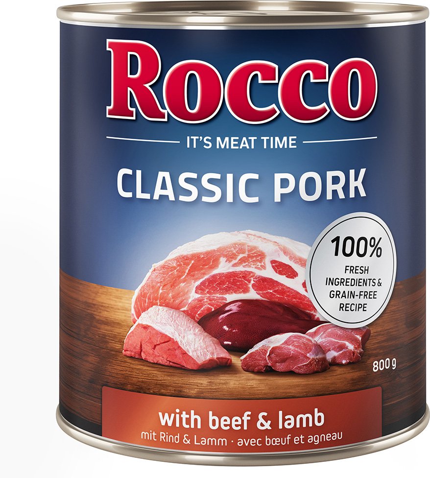 Rocco Classic Pork 6 x 800 g Rind & Lamm