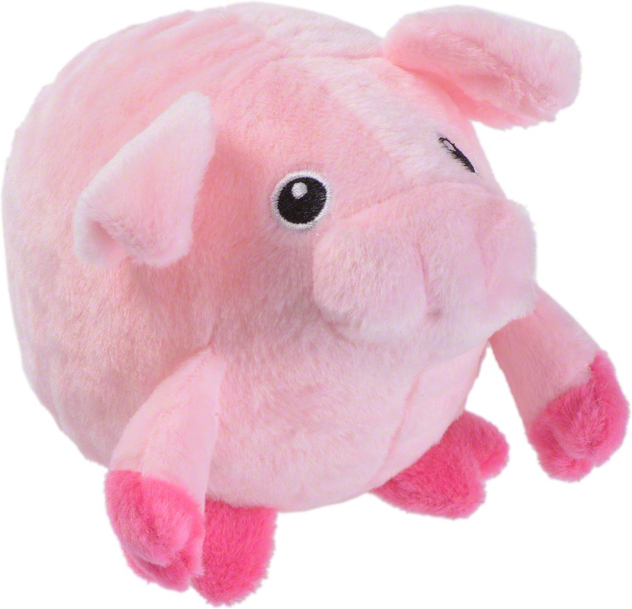 Hundespielzeug Massage Schweinchen - 2 Stück, ca. Ø 8 cm im Sparset