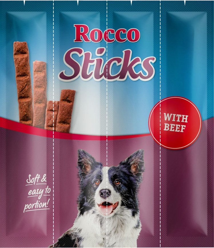 Thumbnail - Sparpaket Rocco Sticks 120 g / Sparpaket % - Rind 3 x 12 Stück (360 g)