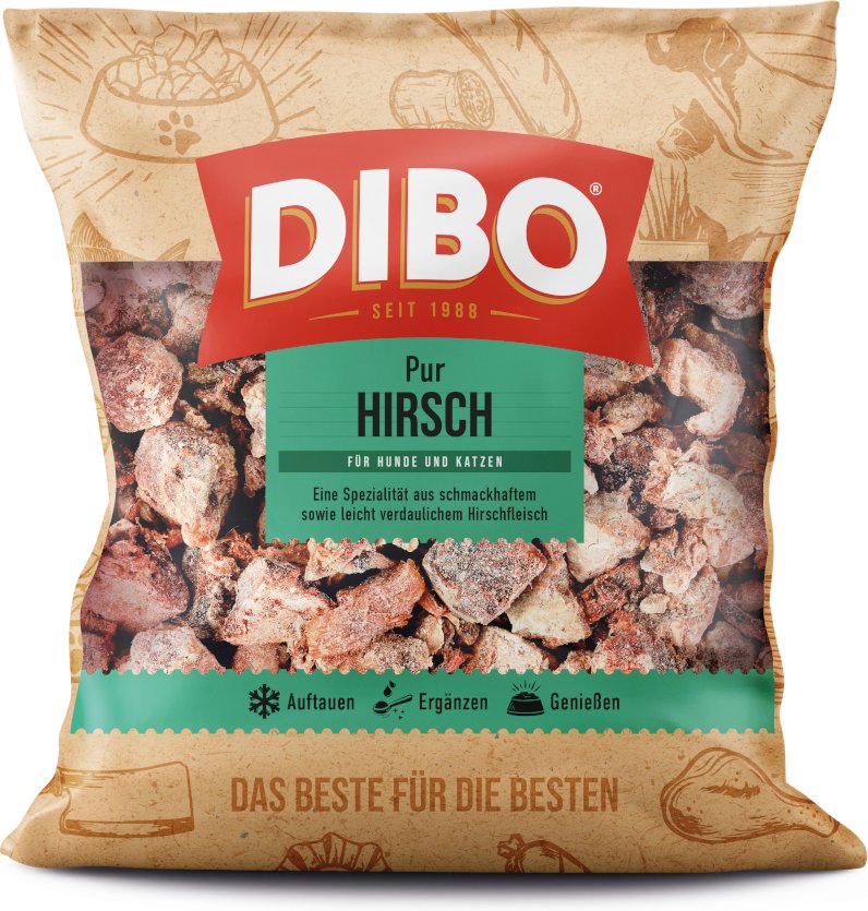 DIBO Frostfutter Hirsch - 14 x 1000 g