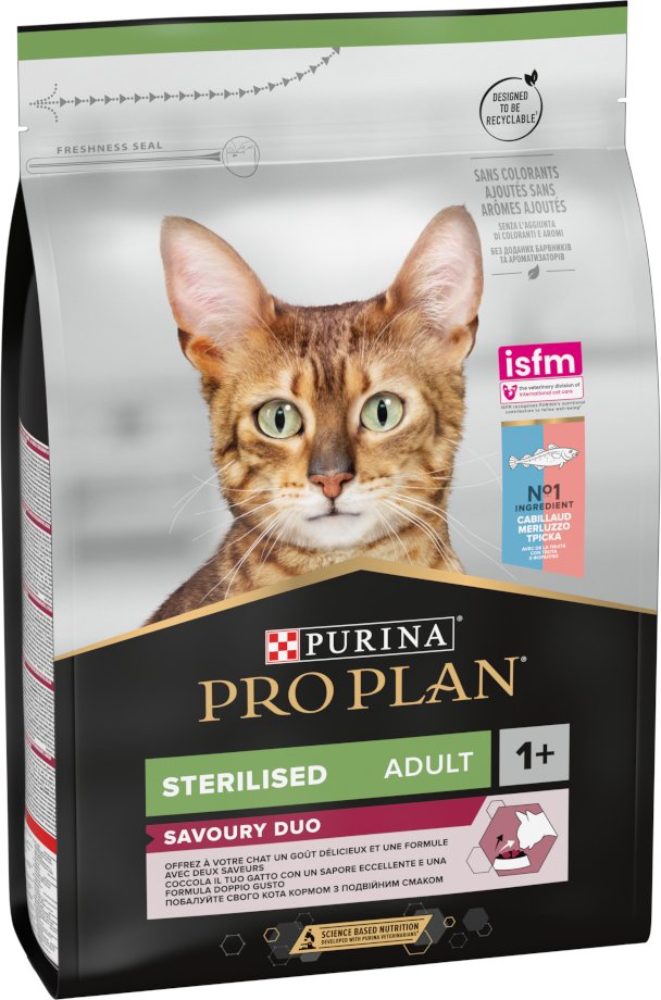 PURINA PRO PLAN Sterilised Adult Duo Kabeljau & Forelle - 3 kg