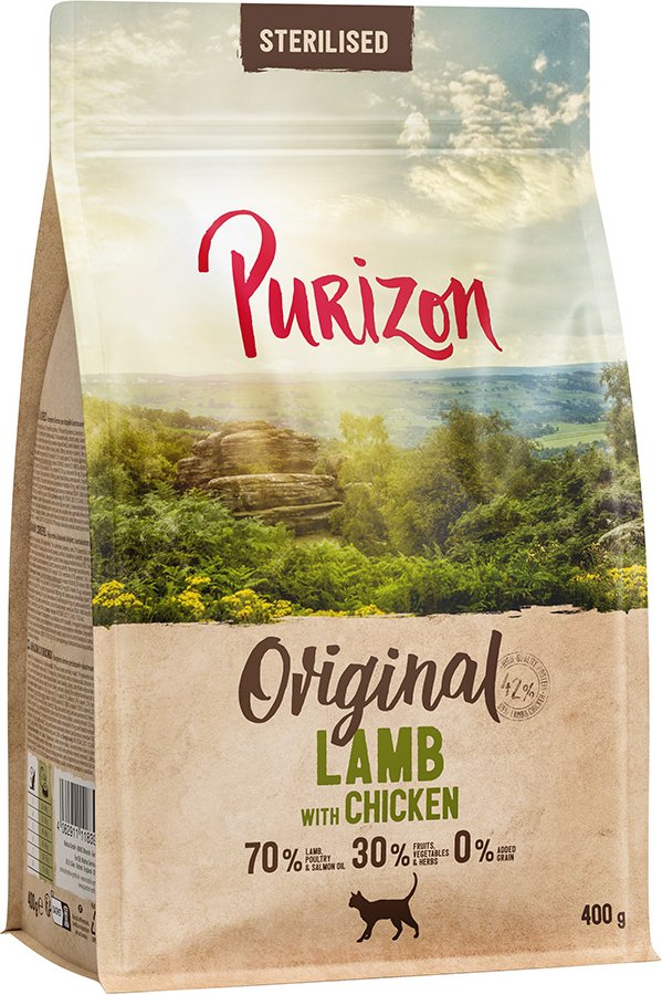 Thumbnail - Jetzt probieren: Purizon - getreidefrei - Trockenfutter: Sterilised Lamm mit Huhn 400 g