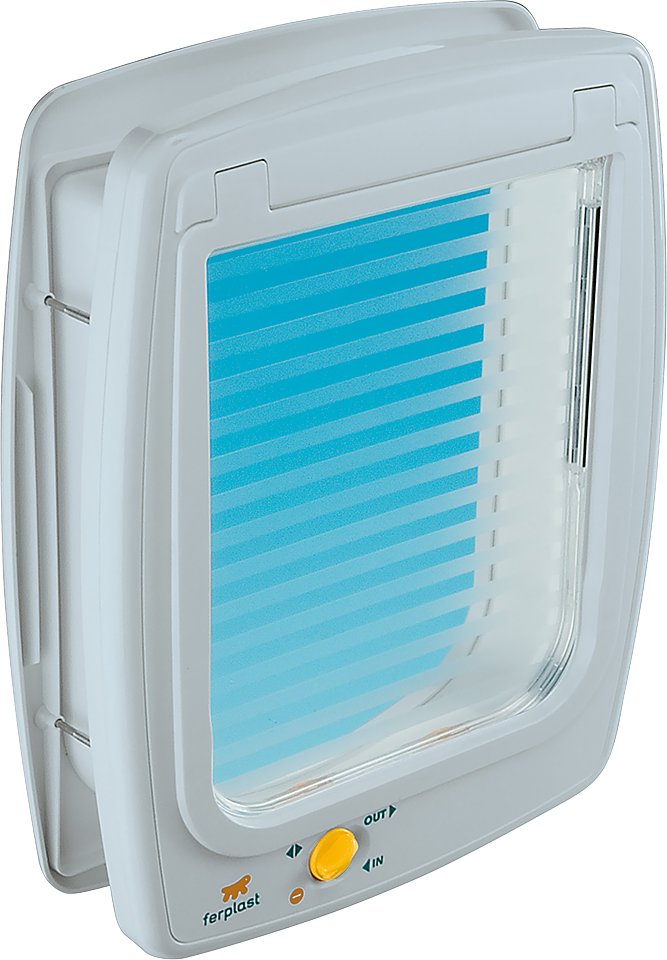 Ferplast Hunde- und Katzenklappe Swing 11 - Katzenklappe weiß