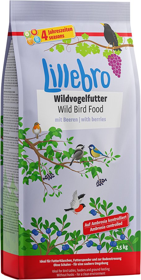 Lillebro Wildvogelfutter mit Beeren - 1,5 kg