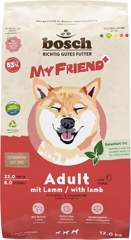 My Friend+ Dog Adult mit Lamm - 12 kg