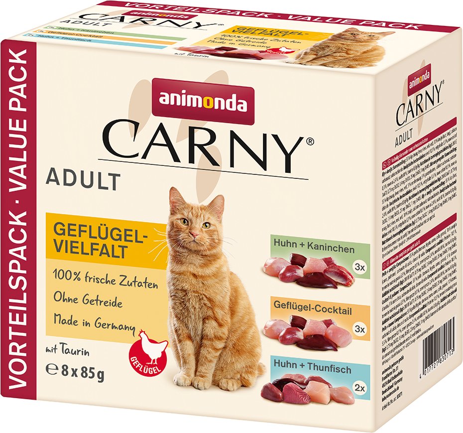 Thumbnail - Sparpaket animonda Carny Pouch 24 x 85 g - Geflügel-Vielfalt (3 Sorten)