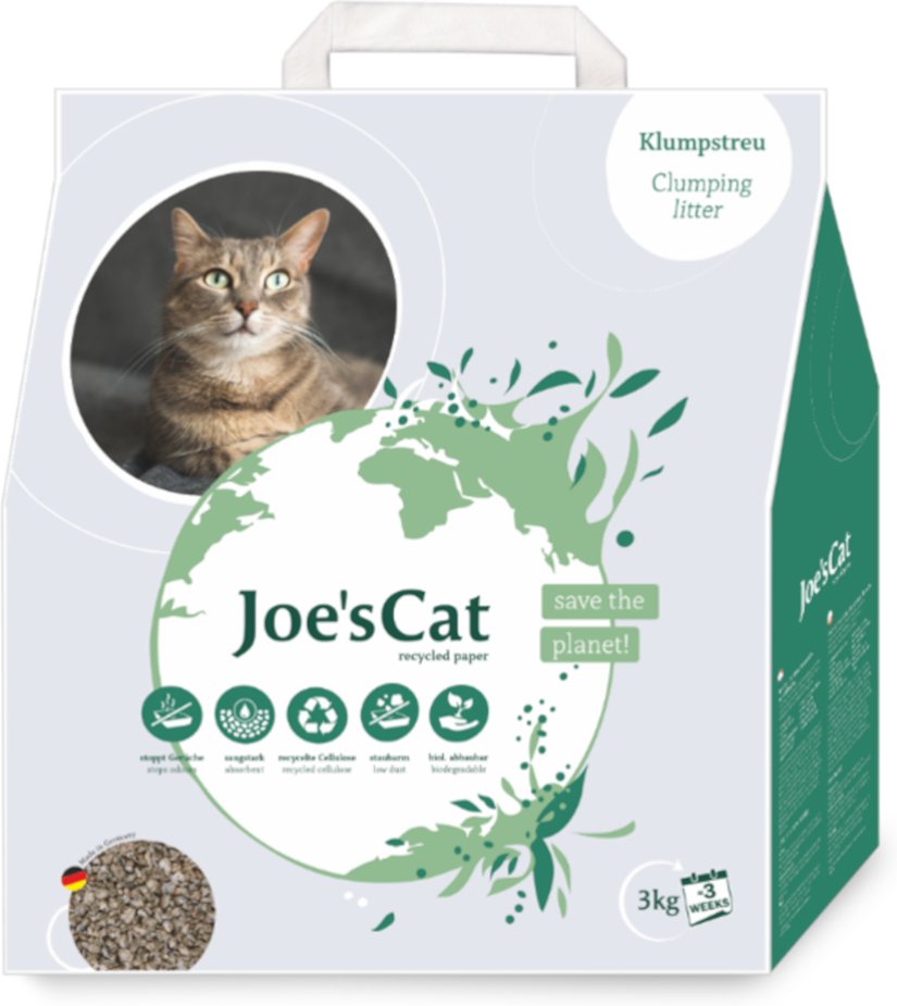 Joe's Cat Klumpende Katzenstreu aus Recyclingpapier - 8 l (3 kg)