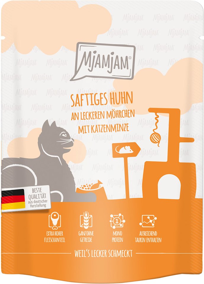 Thumbnail - MjAMjAM Quetschie 6 x 300 g - saftiges Huhn an leckeren Möhrchen