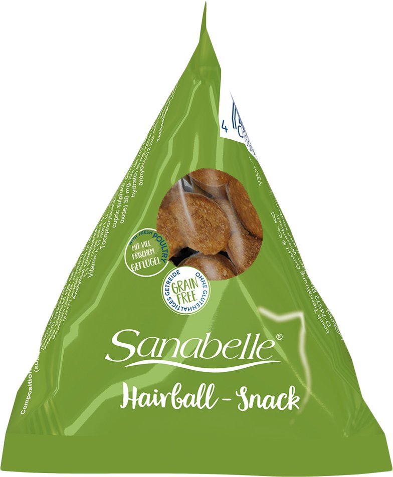 Sanabelle Hairball Snack im Tetraeder -Sparpaket 24 x 20 g