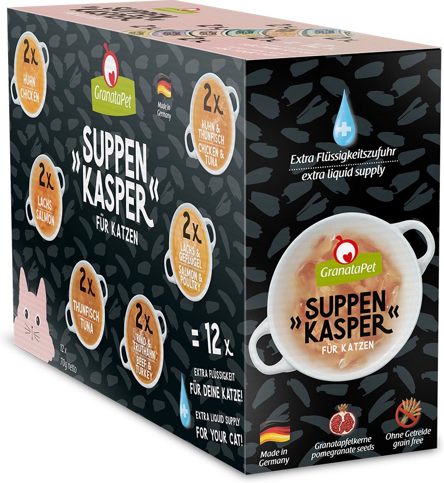 GranataPet Suppenkasper Probierpaket - 12 x 70 g (6 Sorten)