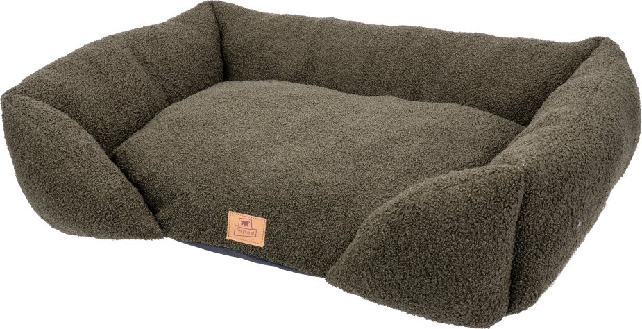 Ferplast Kuschelbett Pamper Bouclé, grün - L 78 x B 56 x H 22 cm