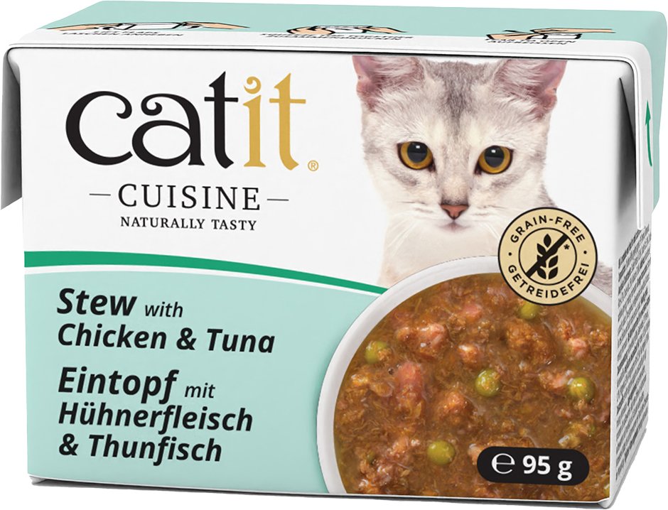 Sparpaket Catit Cuisine Eintopf 24 x 95 g - Huhn mit Thunfisch