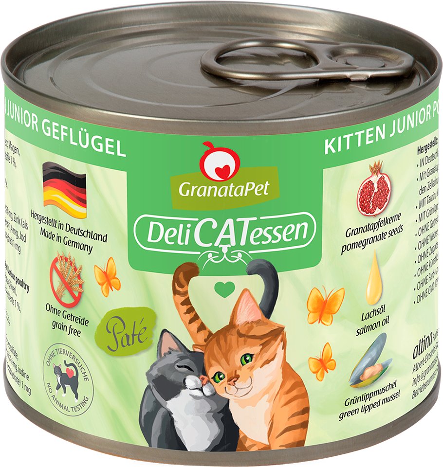 GranataPet DeliCatessen Kitten Geflügel - 6 x 200 g Dosen