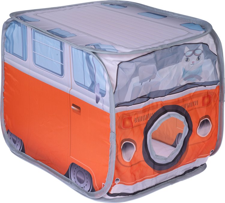 TIAKI Katzentunnel Van - L 52 x B 38 x H 38 cm