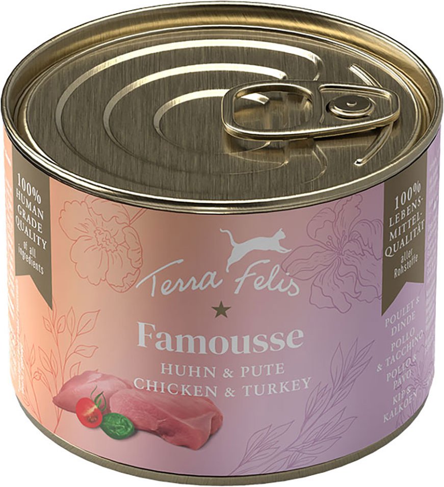 Sparpaket Terra Felis Famousse 24 x 200 g - Huhn & Pute