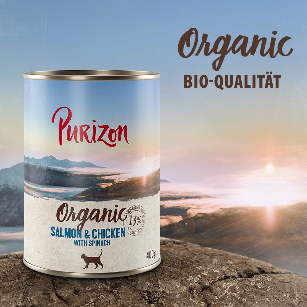 Purizon Organic 6 x 400 g - NEU Senior Rind mit Kürbis