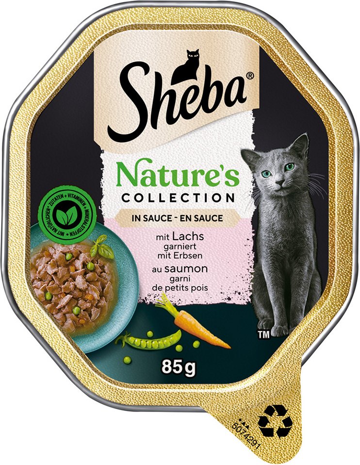 Sparpaket Sheba Nature´s Collection in Sauce 44 x 85 g - mit Lachs