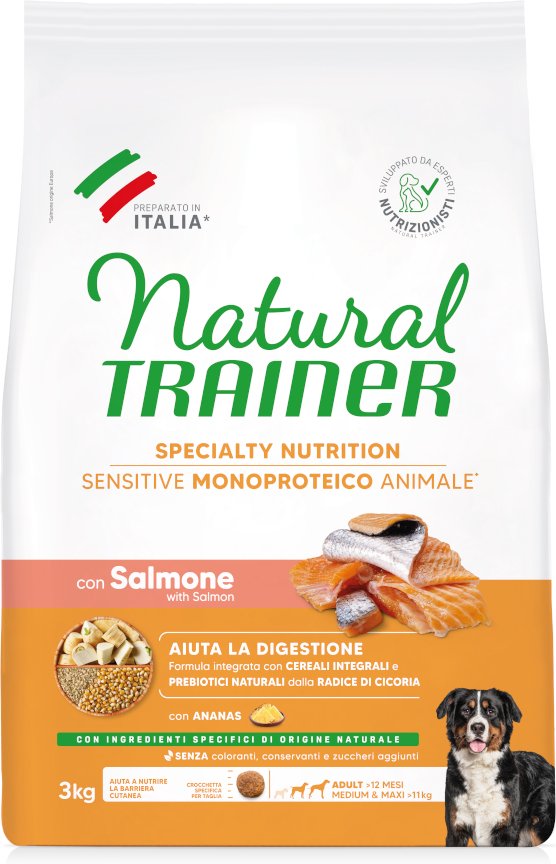 Natural Trainer Sensitive Adult Medium & Maxi mit Lachs - 3 kg