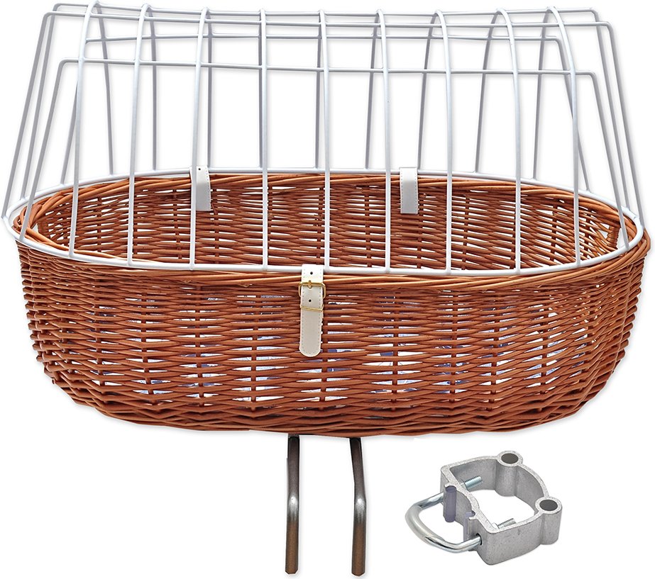 Aumüller Hunde-Fahrradkorb mit Schutzgitter - Maxi: ca. L 70 x B 46 x H 40 cm