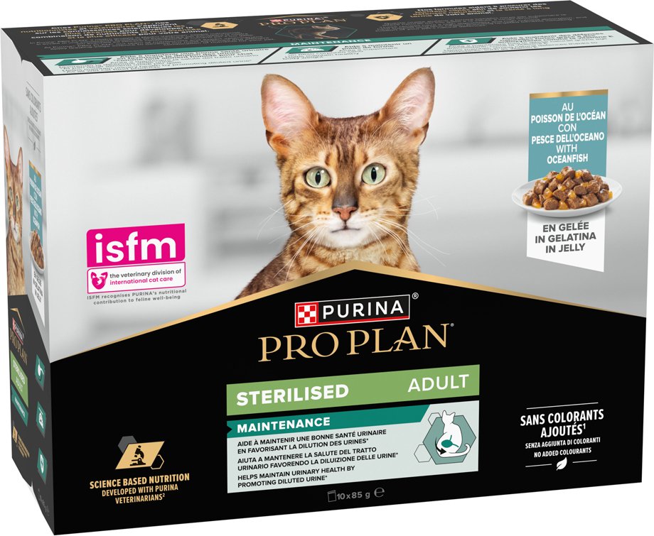 PURINA PRO PLAN Cat Sterilised Adult Maintenance 10 x 85 g - Meeresfisch