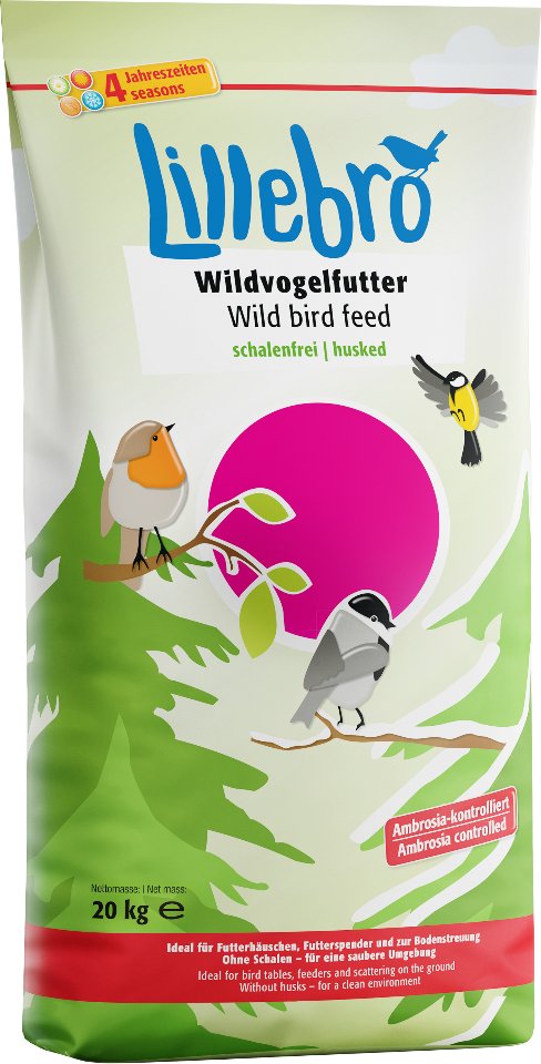 Lillebro Wildvogelfutter, geschält - 20 kg