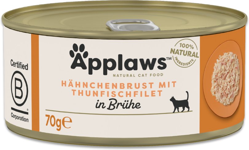 Applaws in Brühe 6 x 70 g - Hähnchenbrust mit Thunfisch