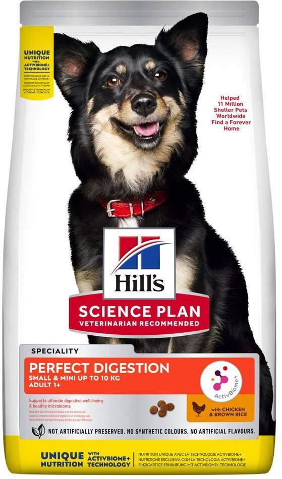 Hill's Science Plan Adult Perfect Digestion Small & Mini Breed - Sparpaket: 2 x 6 kg