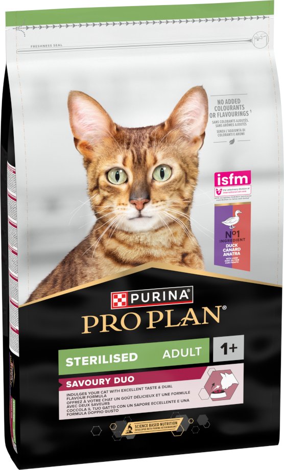 PURINA PRO PLAN Sterilised Adult Savoury Duo Ente & Leber - Sparpaket: 2 x 10 kg