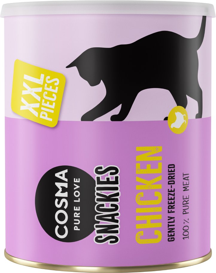 Sparpaket Cosma Snackies XXL Maxi Tube - 3 x Hühnchen (600 g)