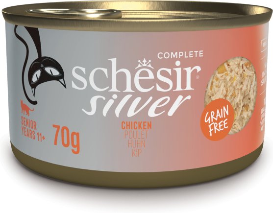 Schesir Silver Senior 12 x 70 g - Huhn
