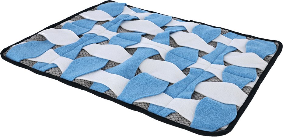 Kerbl Pet Schnüffelteppich - L 60 x B 44 cm, blau/weiß