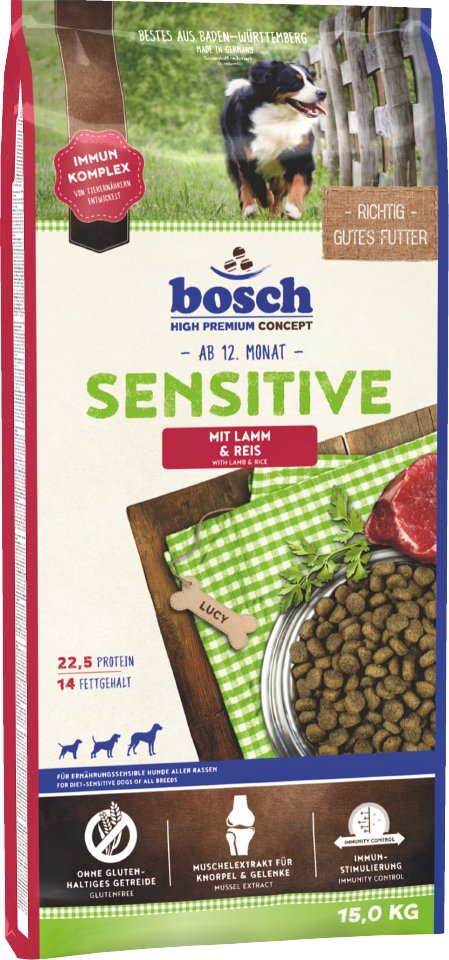 bosch Sensitive Lamm & Reis - 15 kg