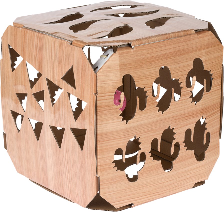 TIAKI Spielbox mit Ball - L 26 x B 26 x H 26 cm