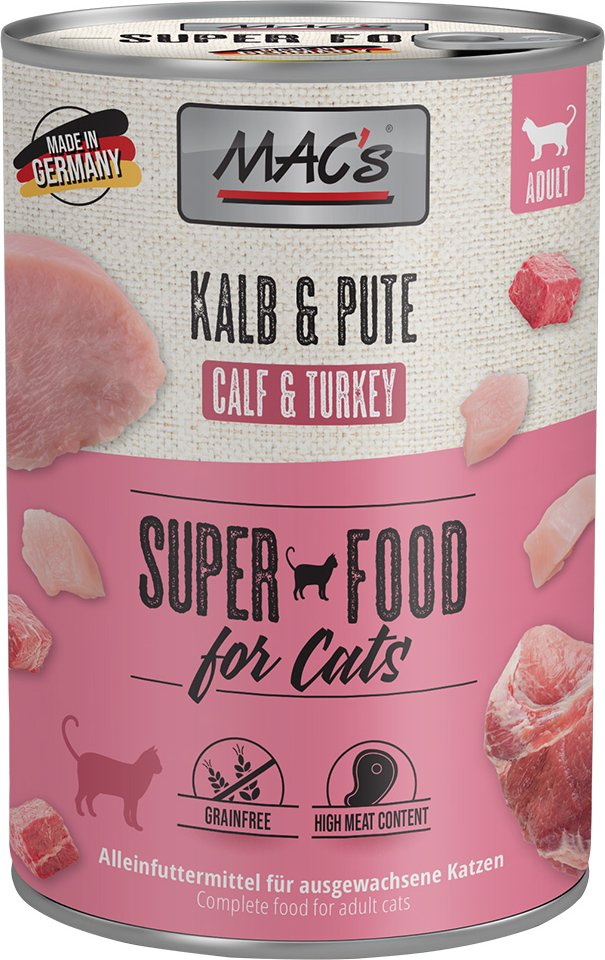 MAC´s Cat 6 x 400 g - Kalb & Pute