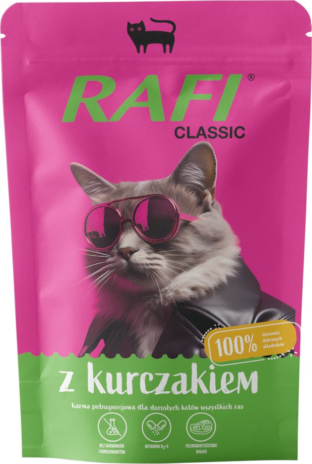 Sparpaket Rafi Cat Classic 20 x 100 g - Huhn