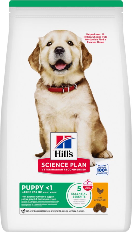 Sparpaket Hill's Science Plan 2 x Großgebinde - Puppy Large Breed Chicken (2 x 14.5 kg)
