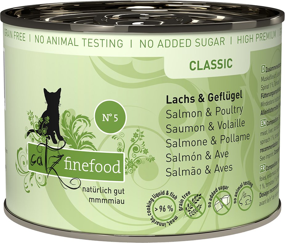 catz finefood 6 x 200 g - Lachs & Geflügel